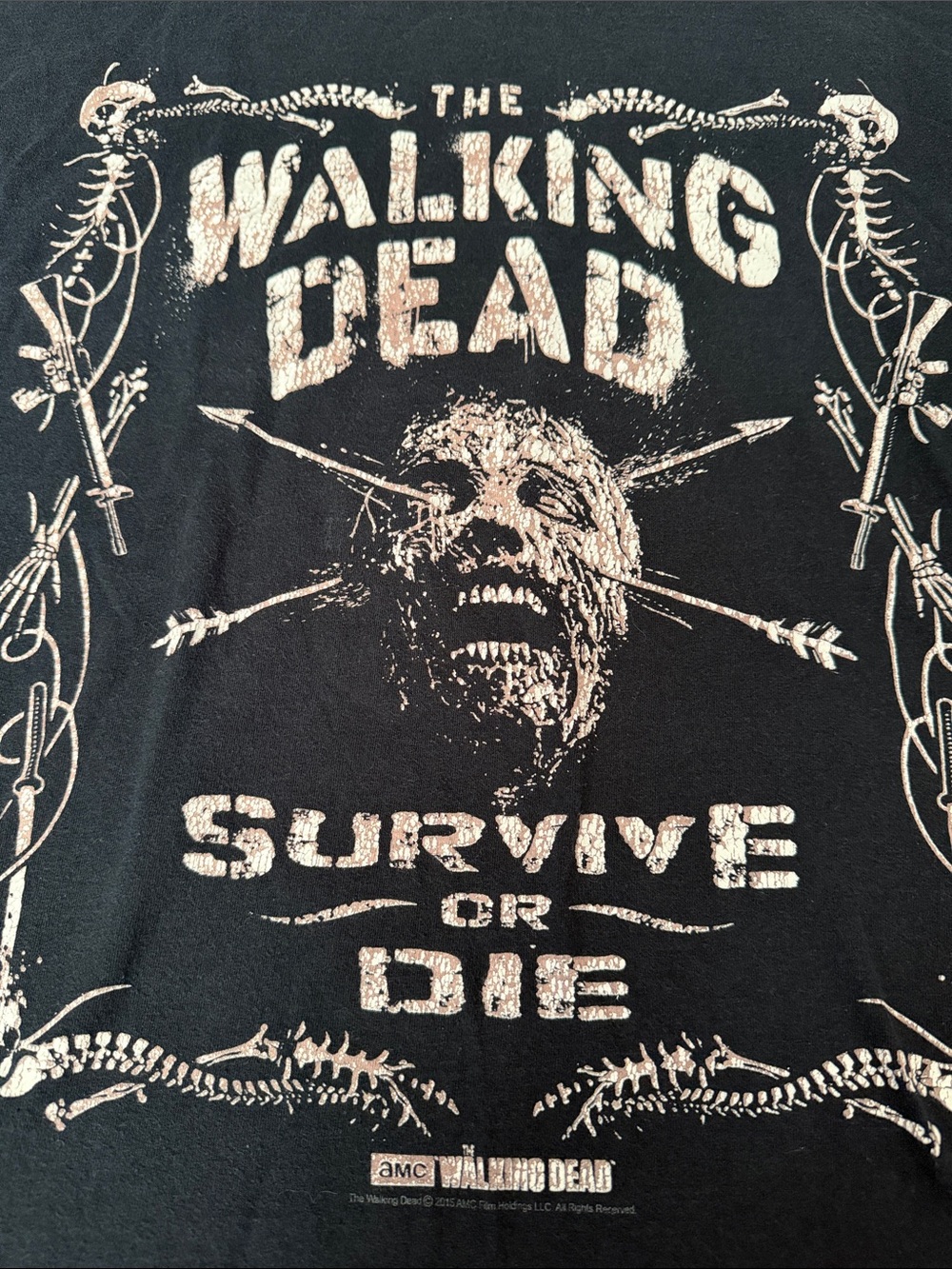 FOUR The Walking Dead t-shirts, Team Negan / various designs, size L NWT EUC GUC - Picture 6 of 13